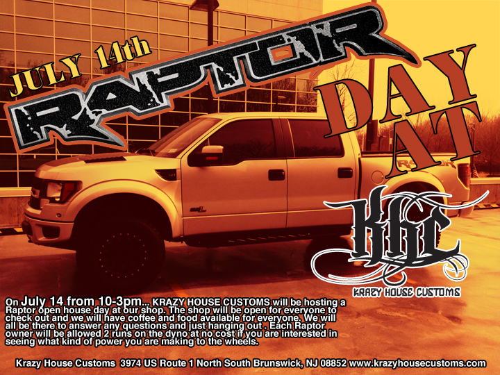 Raptor Day Open House At Krazy House Customs Krazy House Customs