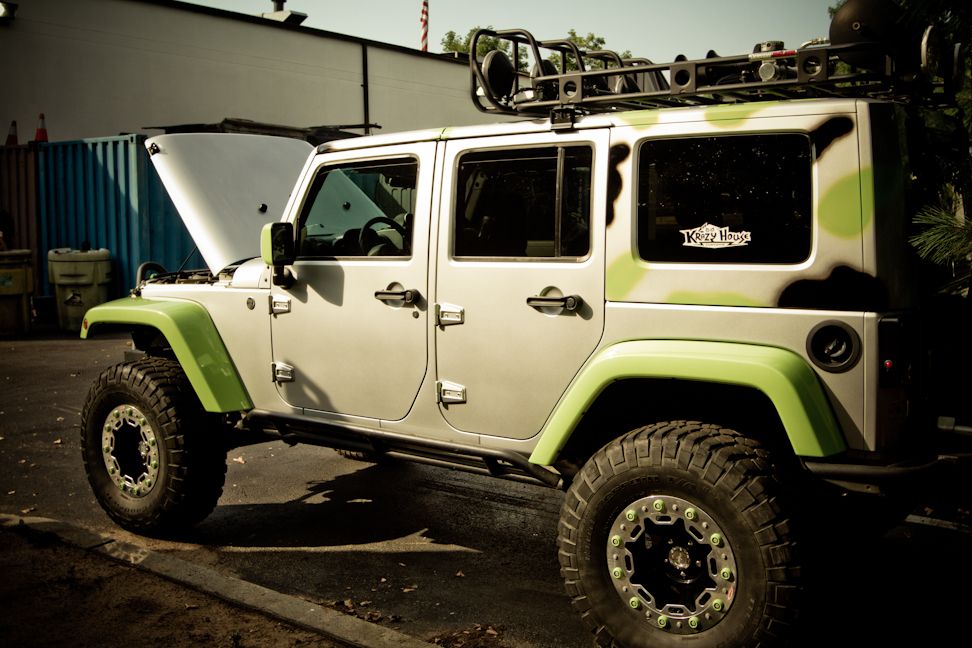Here is a customized 2008 Jeep Wrangler with our Prodigy Turbo Kit  Installed…. | Krazy House Customs